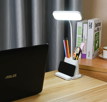 Luminária de Mesa LED com Porta-Caneta - Luz de Estudo com Proteção para os Olhos para Estudantes, Dormitório, Presente, Atacado, Luz Noturna