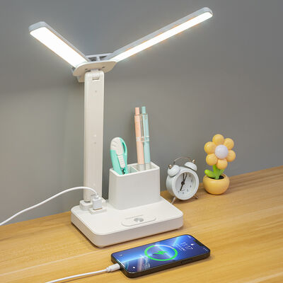 Lâmpada de mesa recarregável Type-C com bateria de 800mAh para iluminação do espaço de trabalho