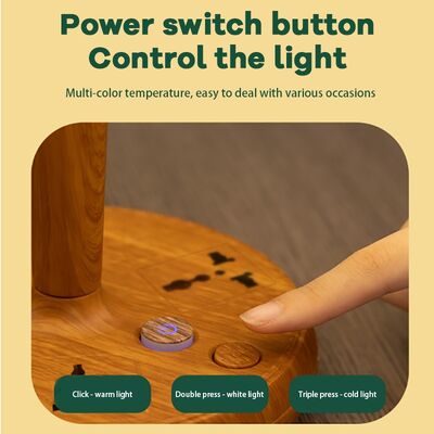 Luminária de Mesa Plug-in Ideal para Quarto de Estudo, Quarto, Luminária Fofa de Luz Noturna
