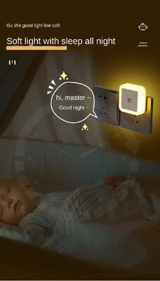 Luminária Noturna Fofa Luz Suave Sensor de Movimento Relaxante e Segura Noturna