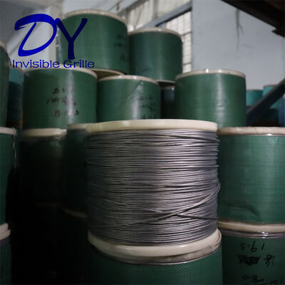 Grelha de segurança invisível de janelas Direção de abertura vertical horizontal Cor de alumínio Preto Leite Branco Cinza Ideal para proteção segura do edifício