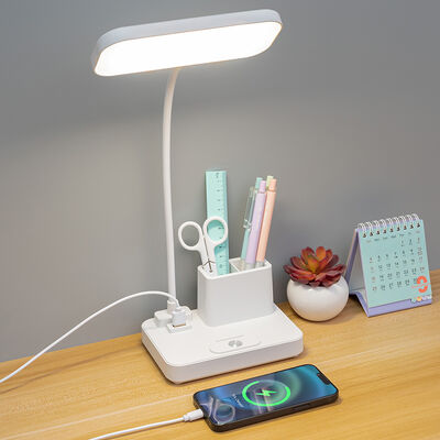 Luminária de Mesa Recarregável com Porta de Carregamento USB e Três Níveis de Brilho para Iluminação de Espaço de Trabalho