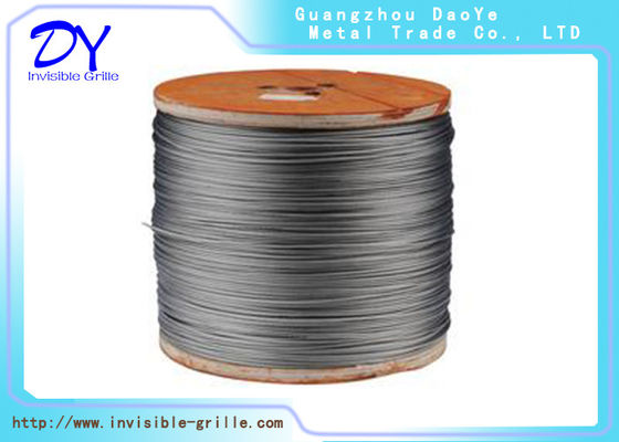 Capa final de alumínio, parcela de janela, grelha invisível para a superfície do fio de aço de nylon