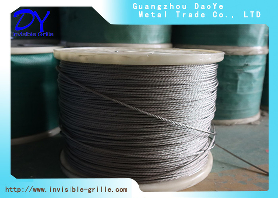 2mm 304 / 316 Solução de Stainless Steel Wire Rope para Redes Invisíveis DY