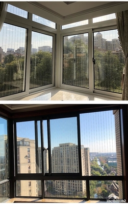 Grades de malha de arame com abertura vertical decorativa com espessura de arame