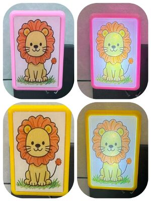 Luz Noturna de Tomada com Base Plástica, Aparência Fofa, Proporcionando Iluminação Noturna Conveniente para Casa e Escritório