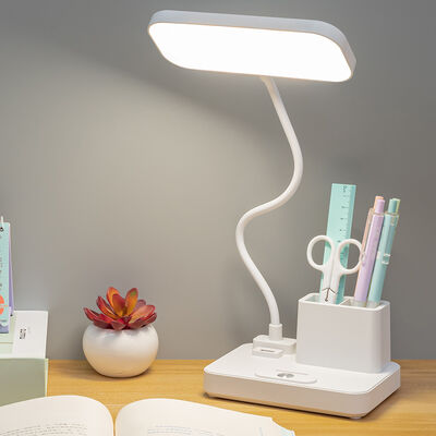 Lâmpada de escritório recarregável com vários níveis de brilho Lâmpada de escritório LED recarregável Ideal para trabalho e leitura