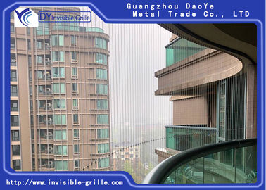 Grade Highrise do balcão da casa, grade invisível da proteção do balcão