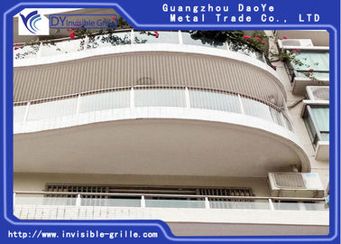 Alumínio mais forte do fio do quadro da fundação das anti grades da segurança da oxidação para a grade invisível do balcão