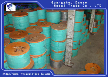 304 cabo de aço inoxidável, fio inoxidável do cabo do diâmetro de 3.0mm para grades invisíveis
