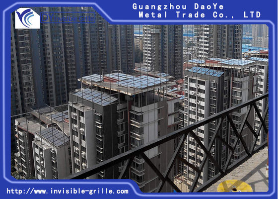 Grade invisível da segurança de alumínio avaliado feita sob encomenda do fio do fogo