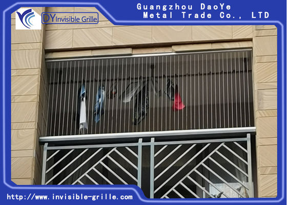 Proteção de aço inoxidável invisível de Windowns da corda de fio da grade 7X7 da segurança