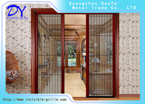 Perfil de alumínio invisível retrátil da porta de tela do inseto do rolo