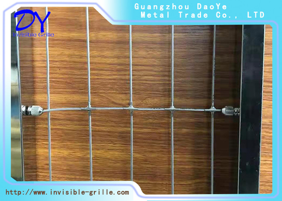 Diâmetro de aço inoxidável líquido protetor do fio 2.5mm da criança invisível durável da grade do balcão.